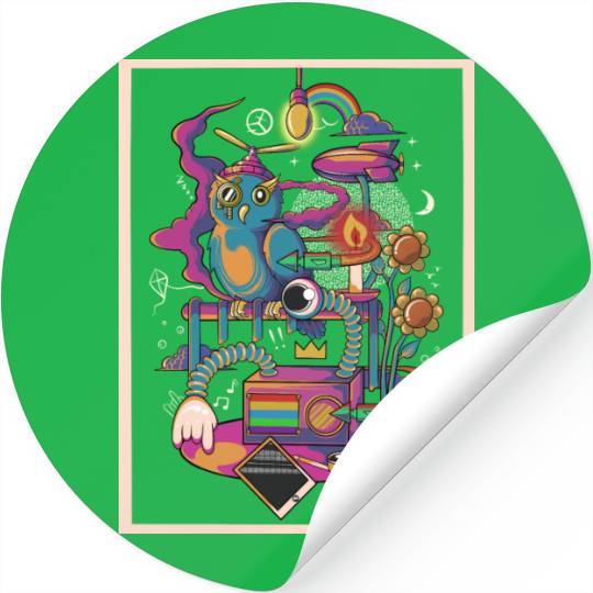 Owl stay cool Stickers