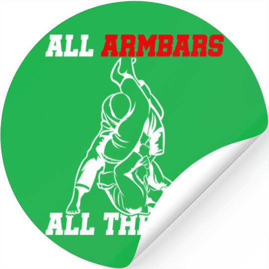 Vintage Jiu Jitsu All Armbars All the Time Grappl Stickers
