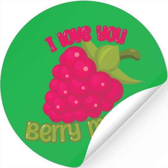 I Love You BERRY Much Stickers