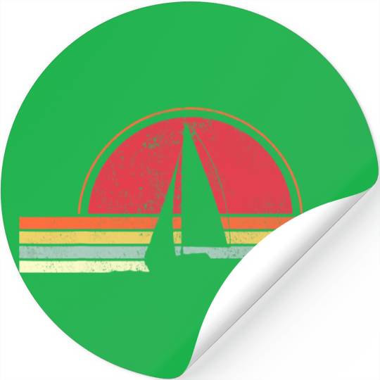 Sailing Vintage Retro Sailboat Boating Boat Sailor Stickers