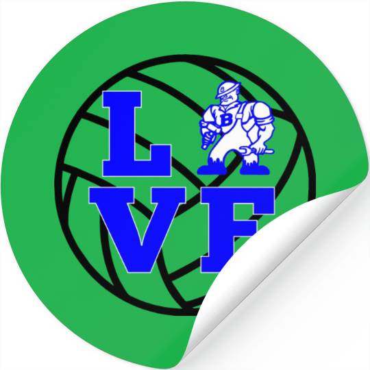 Love With Danny Driller Volleyball Stickers