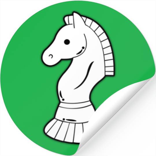 Chess Horse Symbol Stickers