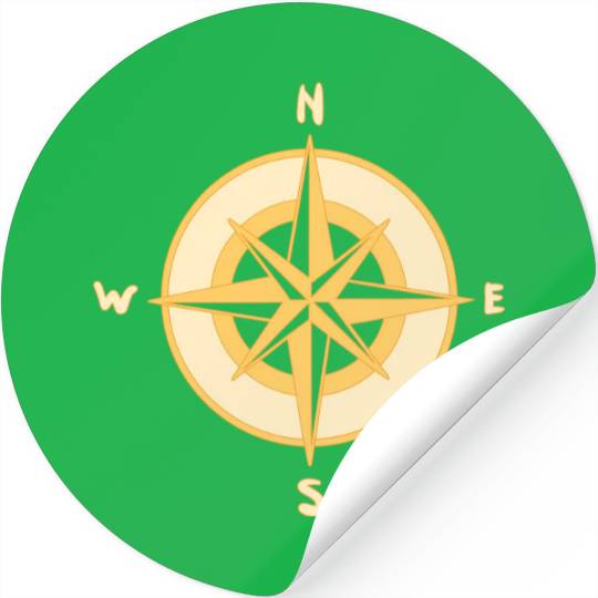 Nautical Compass star / rose, cardinal directions Stickers