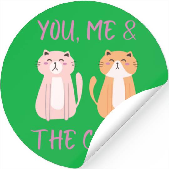 ask me about my cat funny cat Stickers
