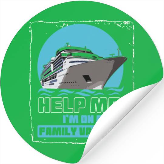 Help Me I'm On A Family Vacation Stickers