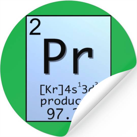 Music Producer Periodic Table Design Stickers