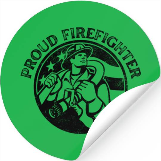 Proud American Firefighter Stickers