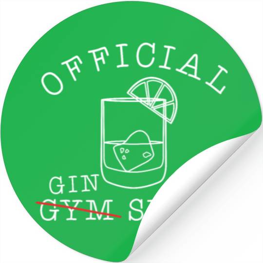 Official Gin Gym - Drinking Bachelor Party Stickers
