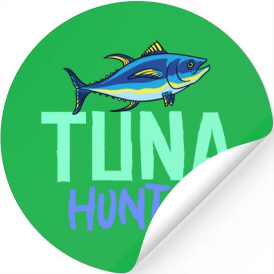Red Tuna Fish Bluefin Fishing Salad Stickers
