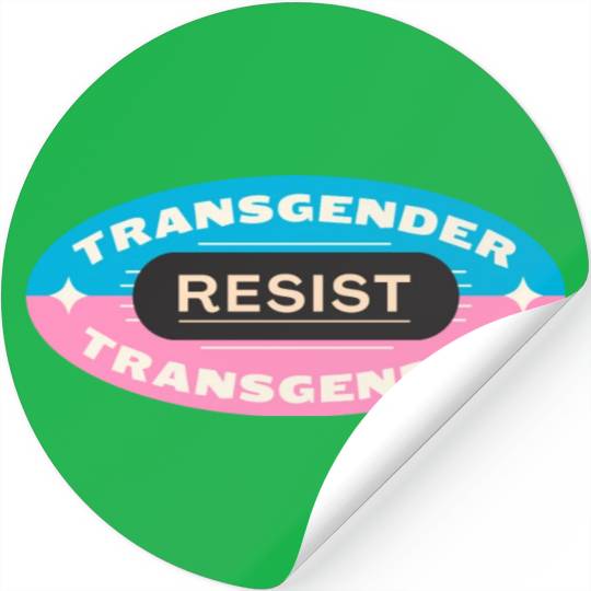 trans pride resist Stickers