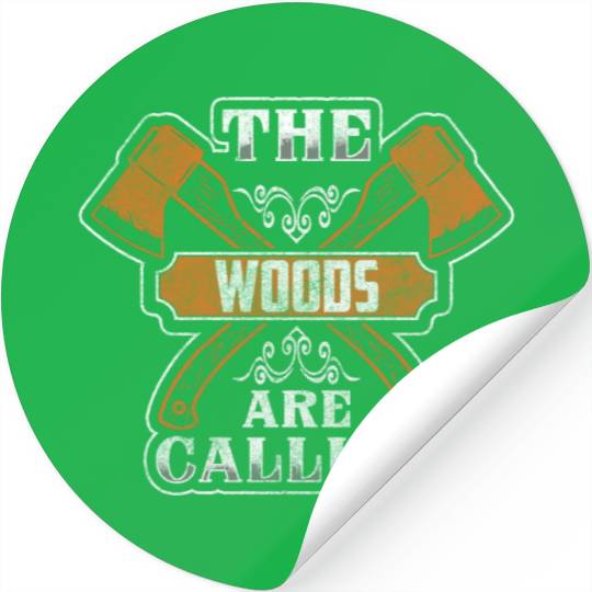 Forest Forest Worker Job Stickers