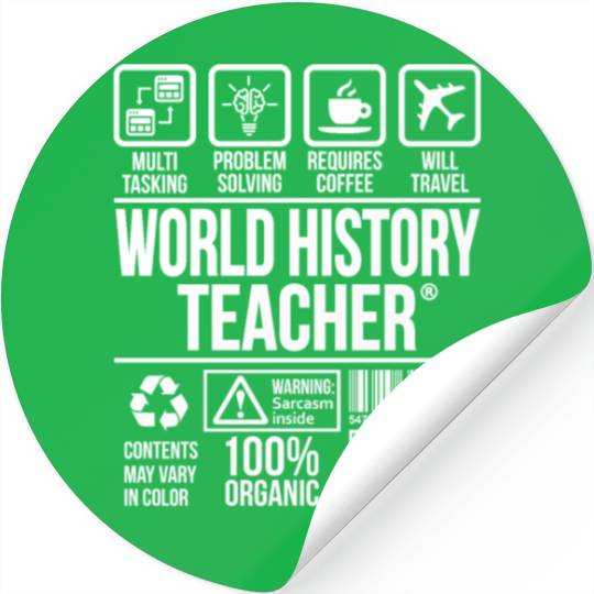 World History Teacher | #TSM Stickers