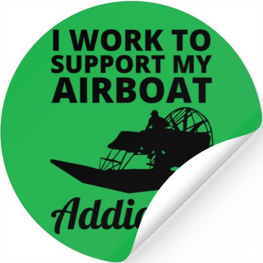 Airboat Fanboat Airboating Planeboat Swamp boat Stickers