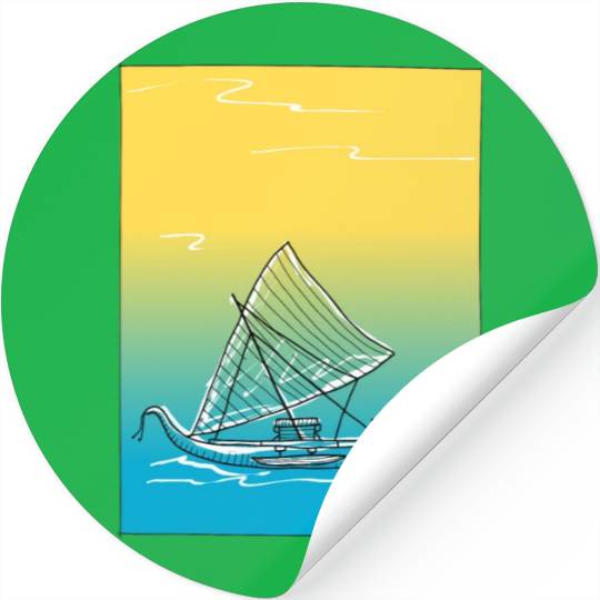 sailing canoe Stickers