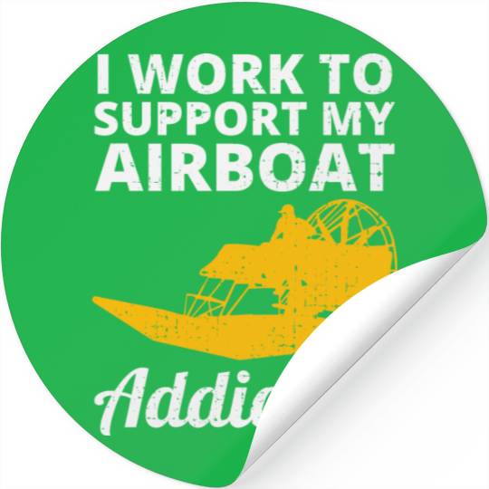 Airboat Fanboat Airboating Planeboat Swamp boat Stickers