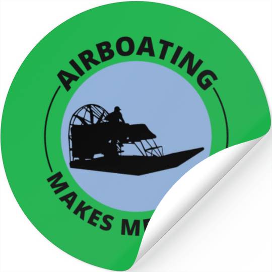 Airboat Fanboat Airboating Planeboat Swamp boat Stickers
