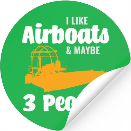 Airboat Fanboat Airboating Planeboat Swamp boat Stickers
