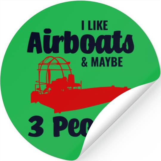 Airboat Fanboat Airboating Planeboat Swamp boat Stickers