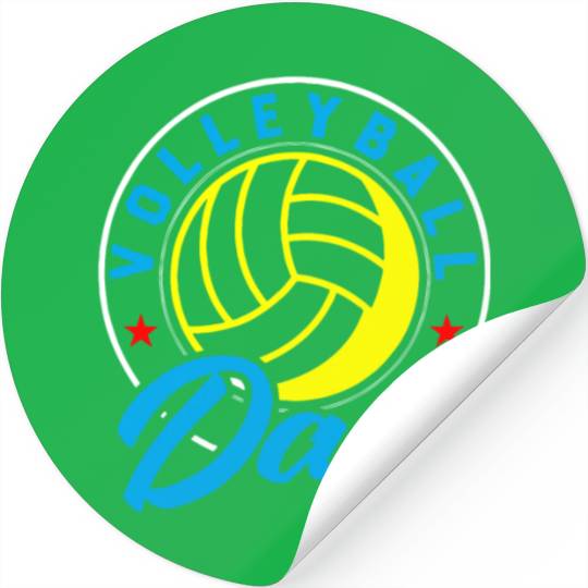 Volleyball Daddy Volleyball Dad Stickers