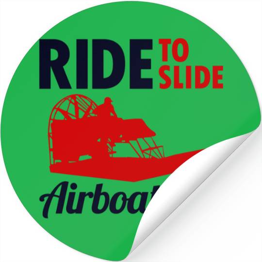 Airboat Fanboat Airboating Swamp boat Race Ride Stickers