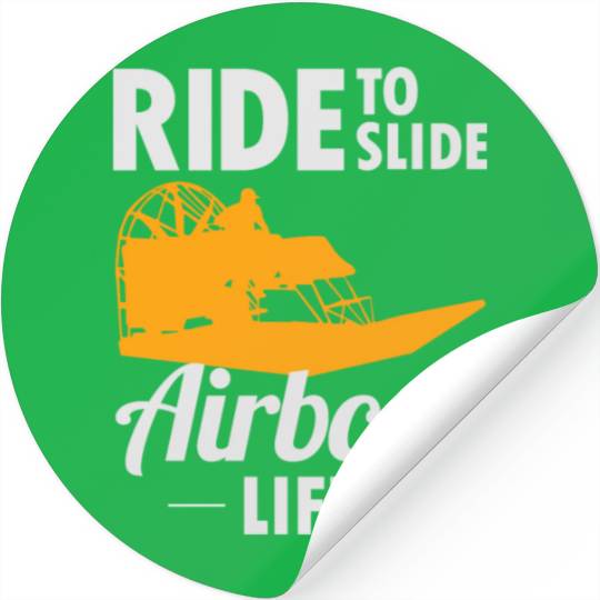 Airboat Fanboat Airboating Swamp boat Race Ride Stickers