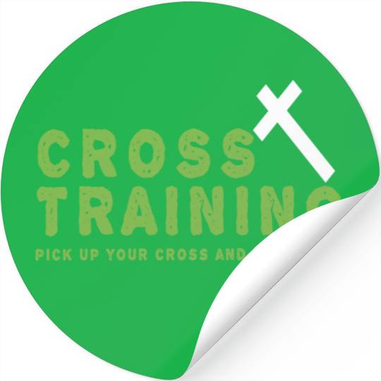 Christian Cross Training Running Bible Design Stickers