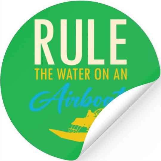 Airboat Fanboat Airboating Planeboat Swamp boat Stickers