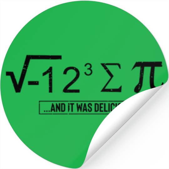 Hilarious Pies Calculations Computation Math Stickers