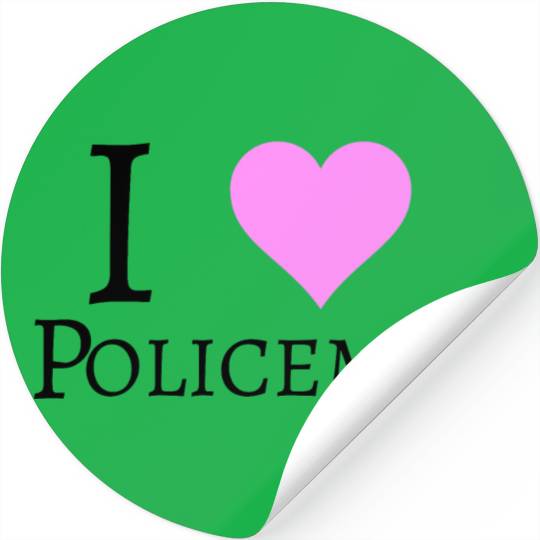 I Heart Policemen (I Love Policemen) Stickers