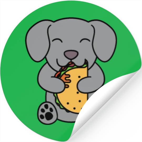 Weimaraner Taco Lover Stickers