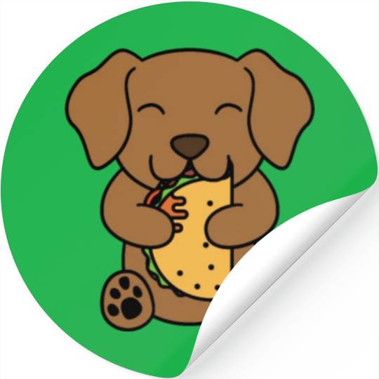 Vizsla Taco Lover Stickers