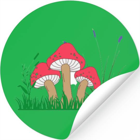 Fungi species saturated picture Stickers