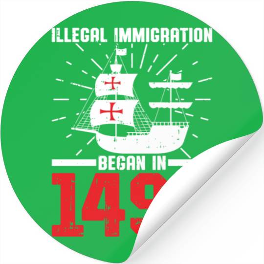 Anti Columbus Day Stickers