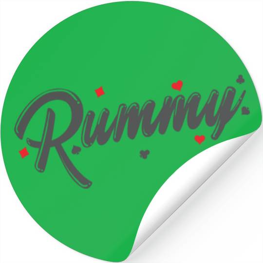 Rummy Hobby Card Game Romme playing Card Stickers