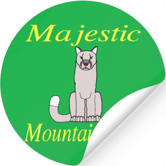 Majestic Mountain Lion DK Stickers