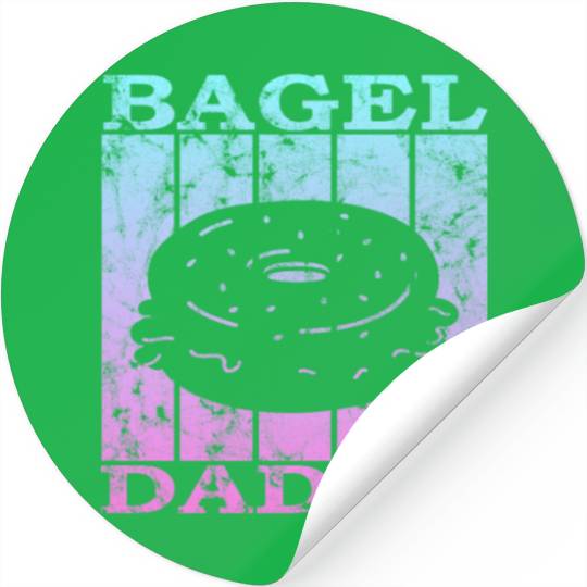 bagel dad 4 Stickers
