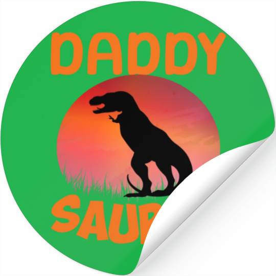 Daddysaurus Papasaurus Stickers