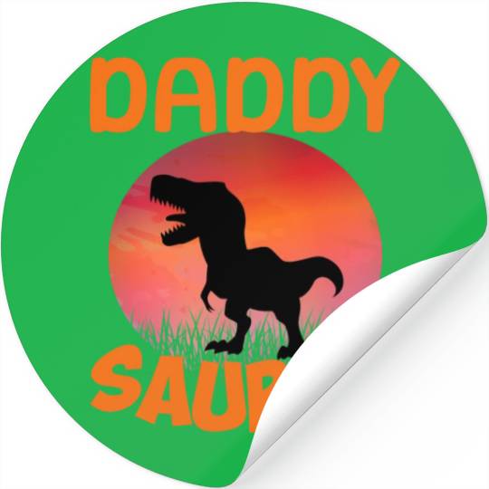 Daddysaurus Papasaurus Stickers