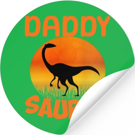 Daddysaurus Papasaurus Stickers