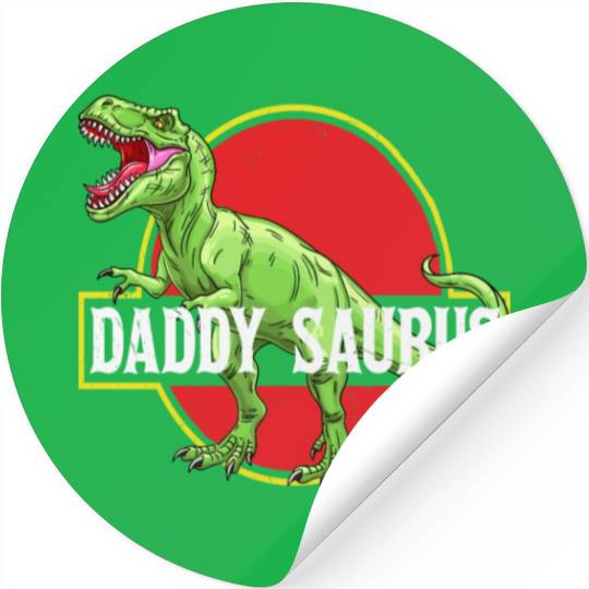 Daddysaurus Papasaurus Stickers