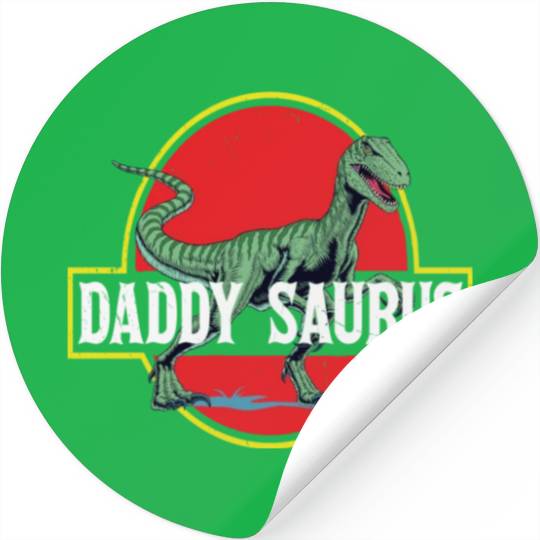 Daddysaurus Papasaurus Stickers