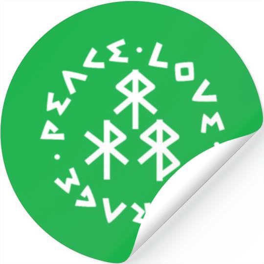 Peace Love Courage, Vikings Stickers