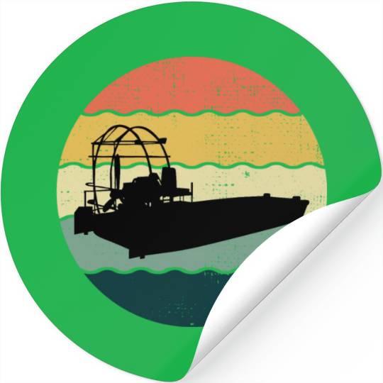 Airboat Fanboat Airboating Planeboat Swamp boat Stickers