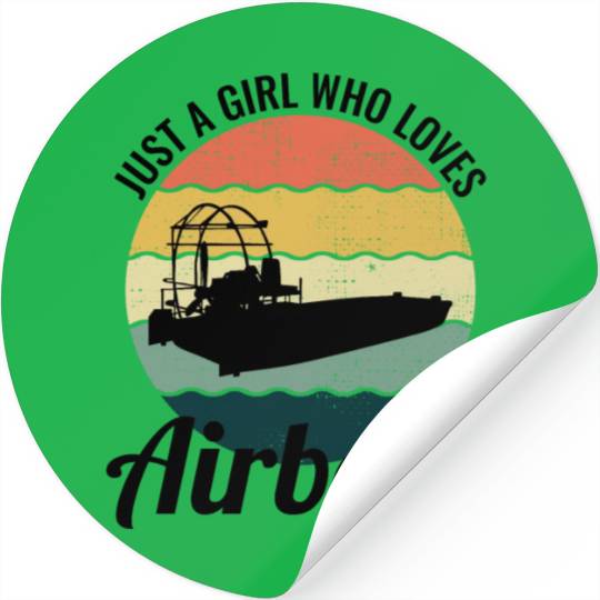 Airboat Fanboat Airboating Planeboat Swamp boat Stickers