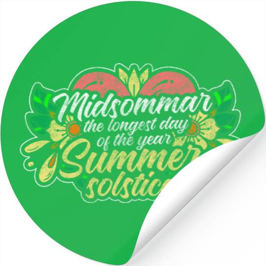 Sweden Swedish Summer Solstice Solstice Stickers