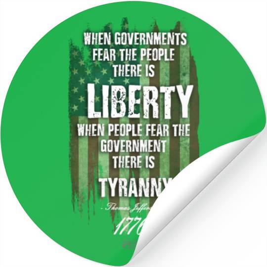 Liberty versus Tyranny Stickers