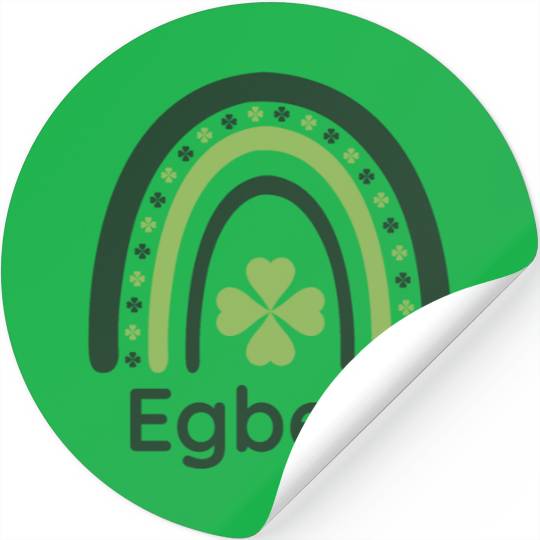 Egbert Clover Boho Rainbow Stickers