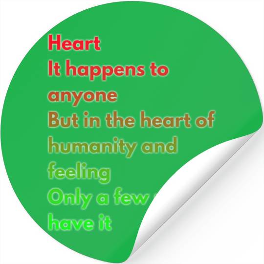 Heart It happens to anyone Stickers