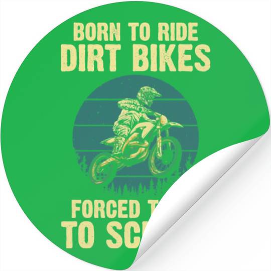 Cute Dirt Bike Art For Men Women Motorcycle Stickers