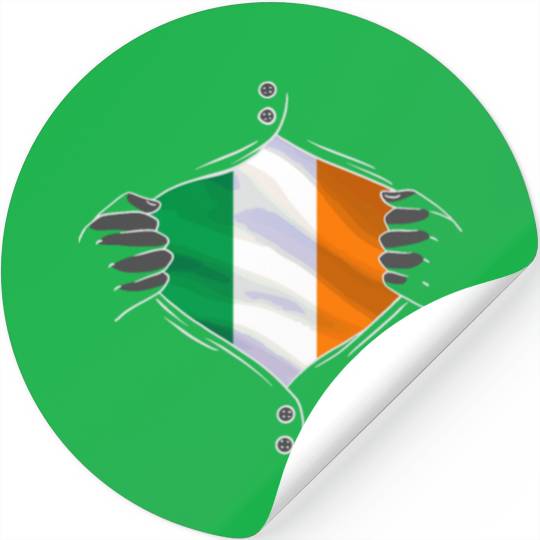 Ireland flag proud irish Stickers